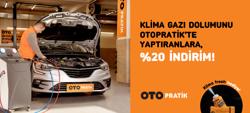 Klima Gazı Dolumunu Otopratik&rsquo;te Yaptıranlara %20 İndirim ve Klima Fresh Uygulaması Hediye! 